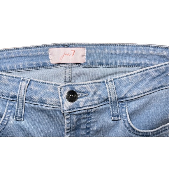 Jen7 By 7 For All Mankind Women 6  Cropped Skinny Wavy Hem Ankle Jeans NWT $99 - Picture 4 of 9